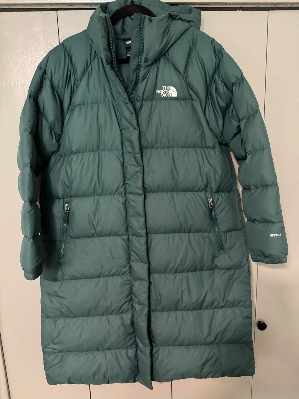 The North Face Women's Long Puffer Coat in Teal